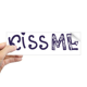 thumbnail image 1 of Un beso linda cita handwrite estilo Rectángulo Parachoques Pegatina Cuaderno Ventana Calcomanía, 1 of 1