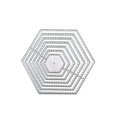 thumbnail image 1 of Hexagon Embossing Dies Stencil Metal Scrapbooking Card Embossed Template for Photo Album Frame Stamps Tools Craft, 1 of 7