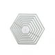 thumbnail image 1 of Cateissary Troqueles hexagonales en relieve, plantilla de tarjeta de Metal para álbum de recortes, papel fotográfico decorativo, herramientas Herramientas de estampado, 1 of 6