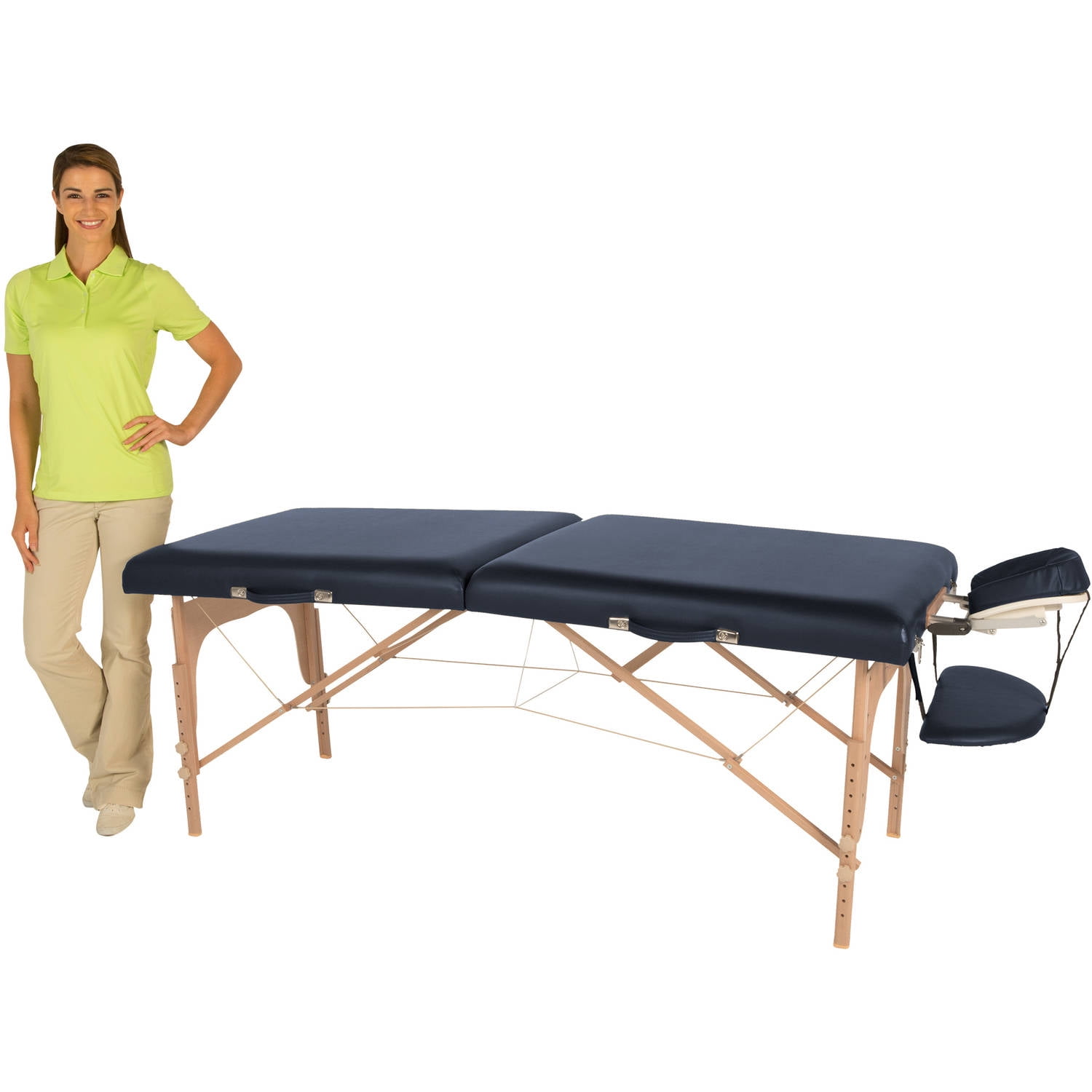 EXERPEUTIC Tahoe Spacious 30" Wide Massage Table with Carry Bag and