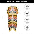 thumbnail image 6 of HELLHERO Polyester Long Kimono Swimsuit Cover Up for Summer Lightweight Free Size Bathing Suit Cover Up Geometric Stripes, 6 of 6