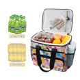 thumbnail image 2 of FORMRS Insulated Cooler Bag 24 Cans Capacity Soft Leakproof Lunch Box with Side Pockets, Purple Colorful Circles, 2 of 7