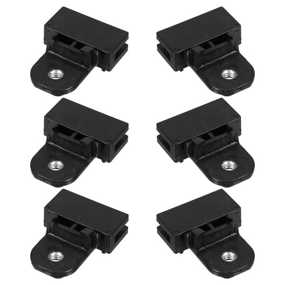 Raindrops 6pcs Car Door Window Regulator Clips Glass Channel Clamps Suitable for Various Vehicles Ideal for Window Repair and Modification Stable Window Operation Black