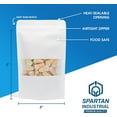 Spartan Industrial 5" X 8" White Zip Top Food Bags Pack of 1000
