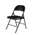 thumbnail image 3 of Pemberly Row Chaise Pliante Moderne en Métal Noir de 29,25 Pouces (Ensemble de 4), 3 of 7