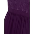 thumbnail image 7 of Aislor Big Girls Formal Party Wedding Bridesmaid Flower Dress Halter Lace Chiffon Prom Evening Gown, 7 of 7