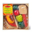 thumbnail image 1 of Melissa & Doug Cutting Food Play Food Set With Wooden Pieces, Knife, Cutting Board, 1 of 6