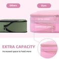 thumbnail image 3 of BAGAIL 4 Set/6 Set/8 Set Compression Packing Cubes Travel Accessories Expandable Packing Organizers(Pink SquareMesh 6 Set), 3 of 7