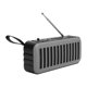 thumbnail image 3 of Altavoz Bluetooth inalámbrico D6‑2 Mini subwoofer portátil con energía solar compatible con FMGray, 3 of 8