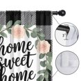 thumbnail image 4 of Blackout Kids Curtains,Home Sweet Home Floral Buffalo Plaid Childrens Insulated Curtains Set Of 2,Bedroom Essentials,Toddler Room Decor 42x54in(106x137cm), 4 of 4