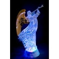 thumbnail image 6 of Electric-Led Light Up Figurine Swirling Glitter Lighted Sparkling Multi-Color Changing 12'' Trumpet Prayer Angel Statues Home Decorations Angels Wings Statue Christmas Ornaments Snow Globe, 6 of 7