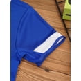 thumbnail image 5 of Yruioon Boys Girls Football Basketball Uniform Soccer Jerseys Short Sleeve Sport T-Shirt and Shorts Blue 18, 5 of 7