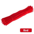 thumbnail image 2 of 100 Pieces Pipe Cleaners Craft Flexible Chenille Stems for Art Craft Projects and Decoration,Fiber Metal Craft Sticks, Cuttable Shape-Retaining Floss,Art DIY for Valentine Decoration Projects,Red, 2 of 9