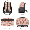 thumbnail image 6 of Yuyamidu Watermelon Capybara Backpack, Polyester Kids Girls School Bag with Mesh Side Pockets Adjustable Shoulder Straps, Pink, 6 of 7
