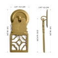 thumbnail image 4 of Hardware Philosophy Symmetrical Elegance Brass Hardware Pulls 3.2 Inches - Set of 2 - Architectural, Interior Design, Furniture Cabinet Customization Hardware, 4 of 4
