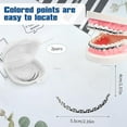 thumbnail image 2 of ABCISI Fake Braces, Brackets Falsos Para Dientes Kit 2 Pack, Braces Kit with Brackets & Wire & Glue, Brackets Para Dientes DIY Retainer for Teeth, Dental Student Practice Props (Black), 2 of 14