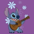 thumbnail image 2 of Girls Lilo & Stitch Floral Ukulele Dance T Shirt, 2 of 4