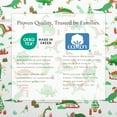 thumbnail image 4 of Great Bay Home Christmas Flannel Sheet Set - 100% Turkish Cotton - Double Brushed - Queen, Christmas Dinosaur, 4 of 6