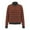 Blue, variant on Sweatshirt Women's Vintage Striped Color Block Mock Neck Sweater, Oversized Knit Pullover with Drop Shoulder Design for a Chic Retro Fall and Winter Layering Essential Black One Size
