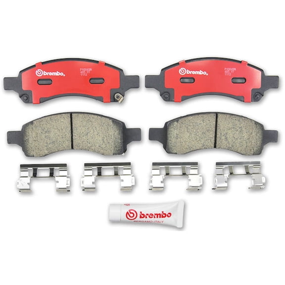 Front Brake Pad Set - Compatible with 2008 - 2017 Buick Enclave 2009 2010 2011 2012 2013 2014 2015 2016