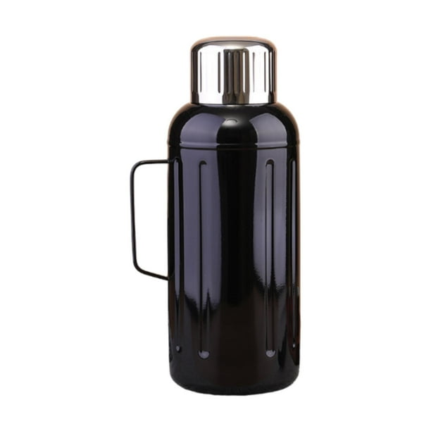 Botella de agua térmica grande de acero inoxidable para deportes, camping y exteriores. 800 ml