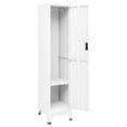 thumbnail image 3 of vidaXL Locker Cabinet White 15"x17.7"x70.9" Steel, 3 of 8