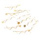 thumbnail image 5 of 10 Piezas Horquilla Moda Jinwen Dorada Pinza de Pelo Accesorio para El Cabello, 5 of 8