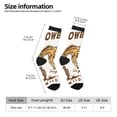 thumbnail image 2 of Honeii Cowboy Up Vintage Wild West Print Adult Socks,Crew Socks,Casual Calf Socks,Daily Wear Socks for Men & Women, Perfect for Sports, Casual and Everyday Use, 2 of 6
