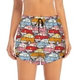 thumbnail image 2 of Salouo Cute Cars Print Women's 2 in 1 Running Shorts Double-Layer Shorts Athletic Workout Gym Yoga Shorts Running Shorts for Women-XX-Large, 2 of 7