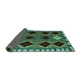 thumbnail image 2 of Ahgly Company Indoor Rectangle Abstract Turquoise Blue Modern Area Rugs, 8' x 12', 2 of 4