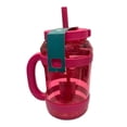 thumbnail image 2 of Botella Reduce de Plástico Asa y Popote Rosa 2.3 Litros, 2 of 4