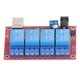 thumbnail image 2 of Módulo de relé de 4 canales, unidad USB, placa de relé CC libre, Control por computadora, placa PLC, 3 modos de funcionamiento, 12V VoborMX herramienta, 2 of 8
