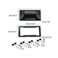 thumbnail image 3 of Carbon Fiber License Plate Frames Heavy Duty Car Auto Tag Holder Cover Rattle-Proof Front and Rear Plate Mounting Kit, 3 of 8