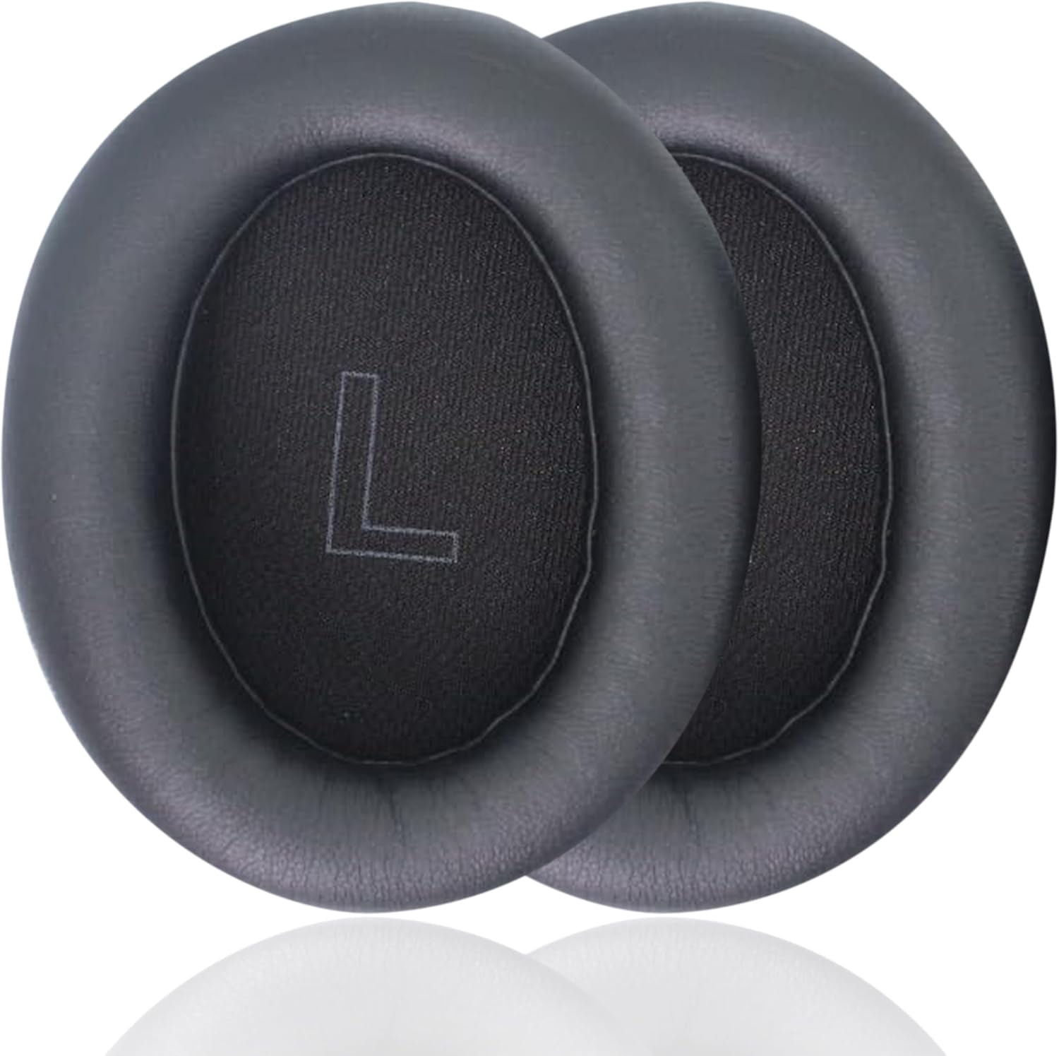 HRTGFD-Q10 Replacement Ear Pads Compatible with Anker Soundcore Life Q10, Q10BT, Life 2 NEO BT Headphones, Replacement Ear Pads Made of Protein Leather and Memory Foam (Obsidian Black)