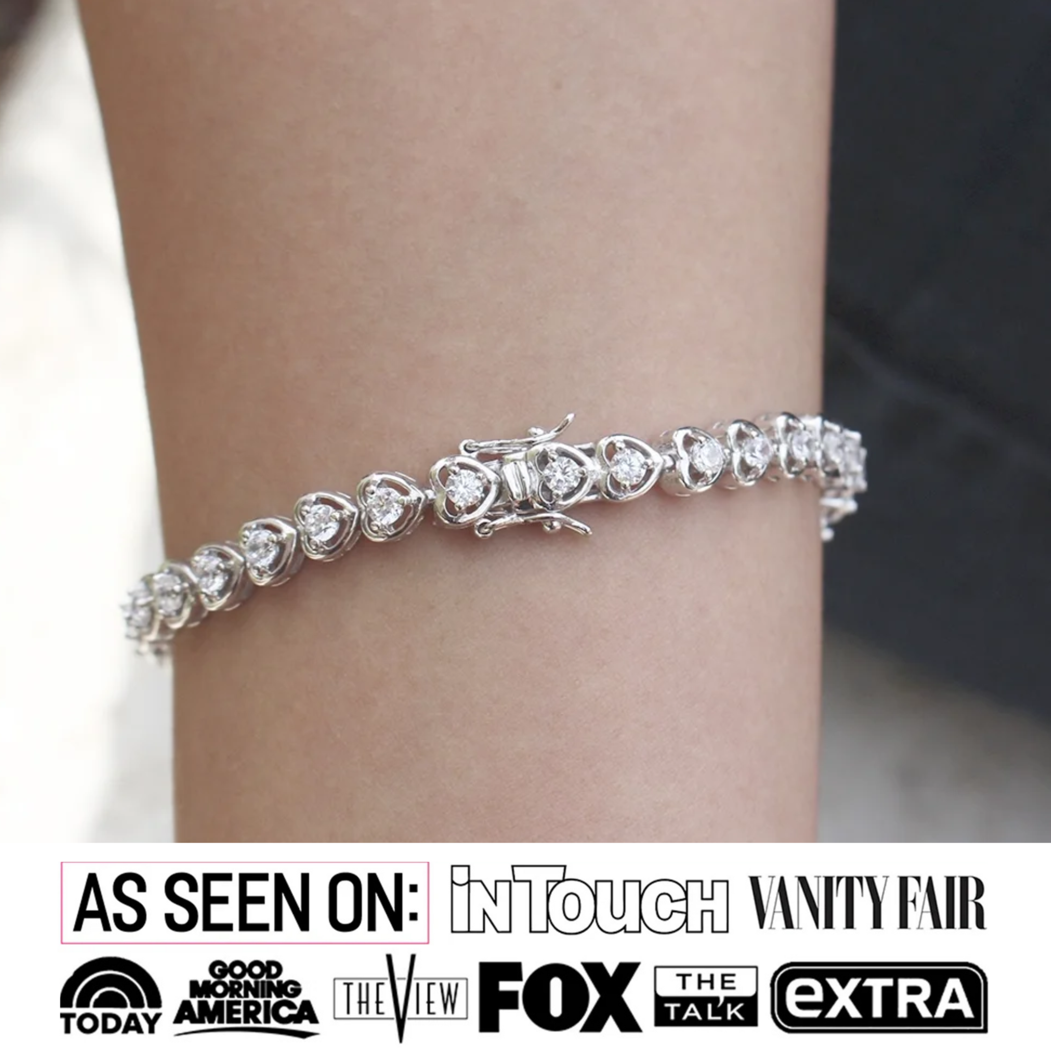 Cate & Chloe Rosalie 18K Gold Tennis Bracelet photo 2