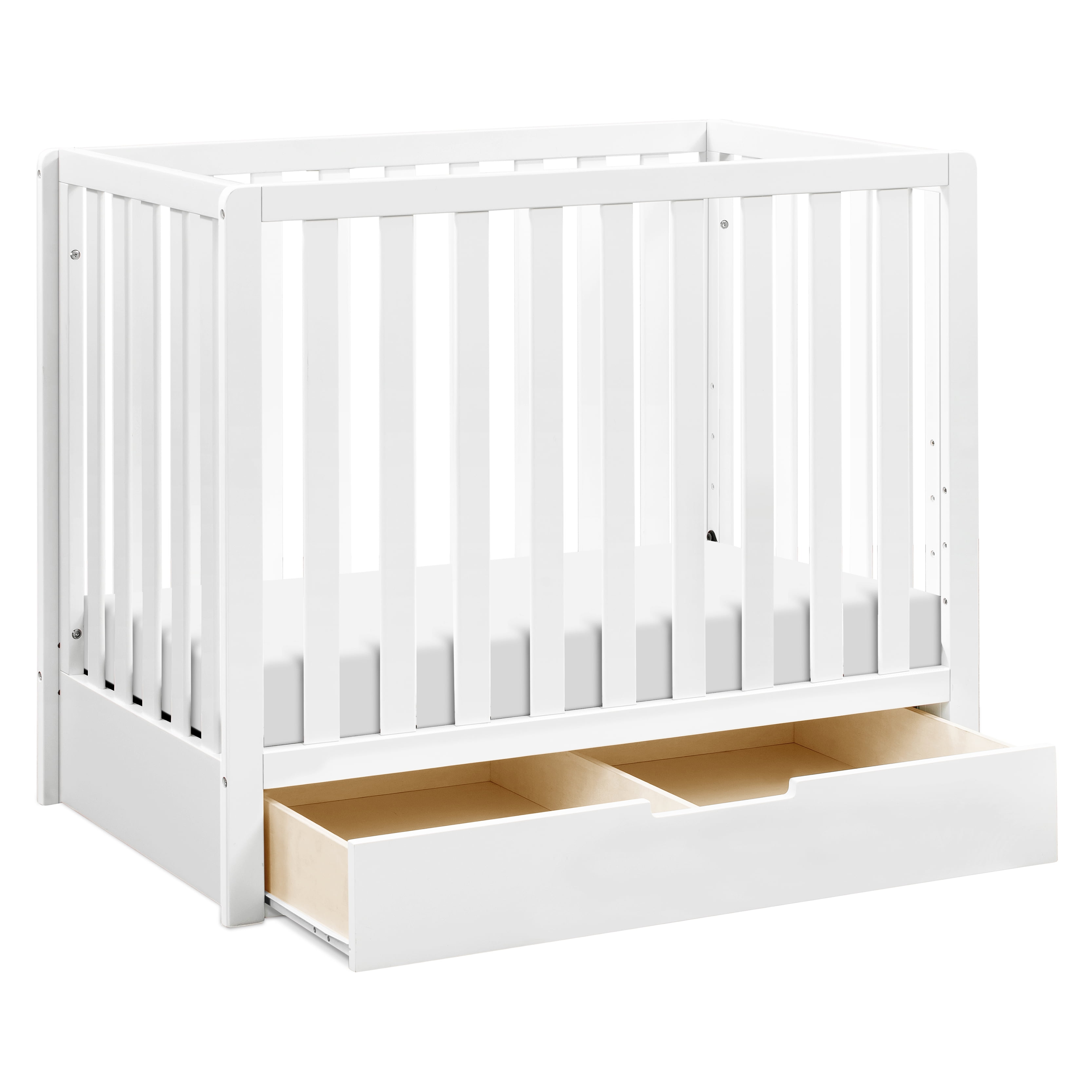 Carters by DaVinci Colby 4-in-1 Convertible Mini Crib with Trundle in Washed Natural Greenguard Gold Certified 