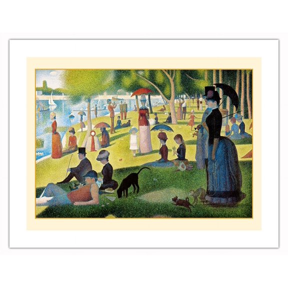 A Sunday Afternoon On La Grande Jatte by Georges Seurat c.1884 - Bamboo Fine Art 290gsm Paper (Unframed) 17x22in