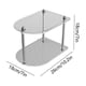 thumbnail image 3 of Clear Plastic Desktop Organizer Shelf with Metal Frame for Cosmetics and Toiletries Storage, 2-Tier or 3-Tier, 3 of 6