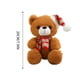 thumbnail image 3 of Fiudx Oso de Peluche Navideño de Rayas Verdes y Blancas con Gorro de Papá Noel, Tela Suave y Acogedora, Adorable Decoración, Regalo Navideño, Versátil para La Hora de Dormir y Fiestas, Tamaño 20 X 25, 3 of 6
