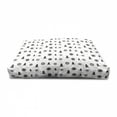 thumbnail image 4 of Nordic Pet House, Christmas Pine Trees Snowflakes Noel Winter North Holiday Celebration Graphic Art, Outdoor & Indoor Portable Dog Kennel with Pillow and Cover, 5 Sizes, Black White, by Ambesonne, 4 of 5
