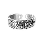 Gem Avenue 925 Sterling Silver Celtic knot 5mm Toe Ring