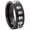 thumbnail image 6 of Crossbones Tungsten Carbide Ring, 6 of 9