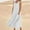 White, variant on Summer Dresses for Women 2024 V Neck Casual Solid Color Sleeveless Cotton Linen Long Dress