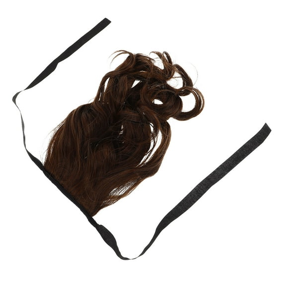 Raindrops Dark Brown Hair Extensions Ponytail Extension 1Pcs High Temperature Fiber For Women