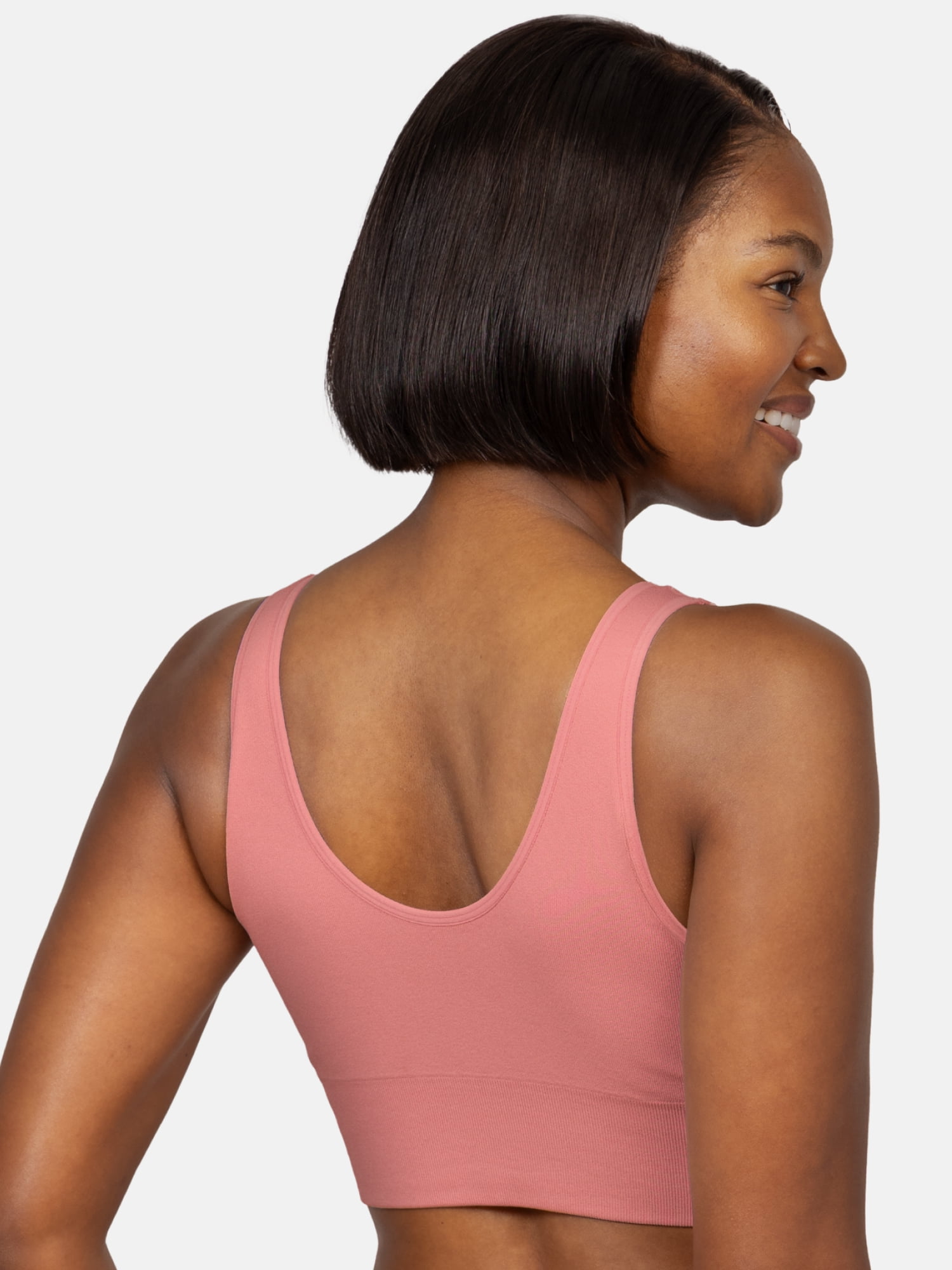 Fruit of the Loom Women's Seamless Comfy Longline Back Smoothing Bra, 2-Pack, Style FT989, Sizes S to 4X