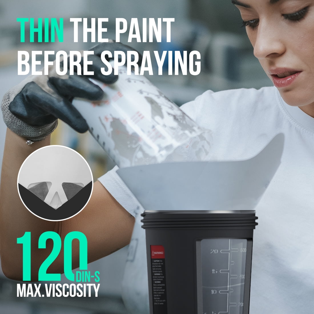 Litheli 20V Cordless Paint Sprayer, Battery Powered Paint Sprayers For Home Interior And Exterior, HVLP Paint Gun With 3 Patterns & 3 Nozzles(Battery & Charger Not Included, Power Tool Only