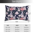 thumbnail image 2 of Fotbe Rose Flowers Funda de Almohada Decorativa Estilo Occidental, Lujo en Algodón, Fundas para Almohadas King, Cojín Estampado para Decoración del Hogar-16"x24", 2 of 6