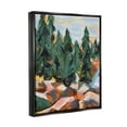 thumbnail image 3 of Stupell Abstract Woodland Tree Scenery Landscape Painting Black Floater Framed Art Print Wall Art, 3 of 6