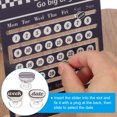 thumbnail image 4 of Wood Perpetual Calendar, Desktop Acrylic Calendar Stand Slide Month Week Date Display for Desk Shop, Blue, 4 of 7
