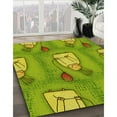 thumbnail image 3 of Ahgly Company Machine Washable Indoor Square Transitional Chameleon Green Area Rugs, 5' Square, 3 of 7